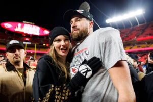 Read more about the article Travis Kelce puts Super Bowl ‘illness’ aside and decides on Chiefs future as $1bn Taylor Swift effect eases contract burden