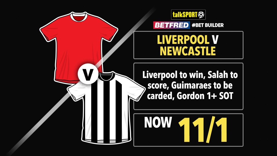 You are currently viewing Liverpool vs Newcastle 11/1 bet builder: Get talkSPORT’s Premier League tip on Betfred