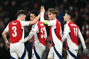 Read more about the article PSV vs Arsenal LIVE commentary: Nwaneri could emulate Bellingham as Gunners look to boost Champions League quarter-final chances