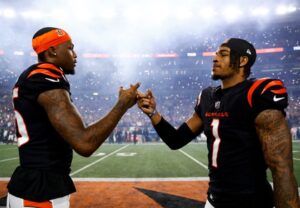 Read more about the article ‘Salary cap hell’ – Bengals agree huge $276m extensions with Ja’Marr Chase and Tee Higgins but Shannon Sharpe spots worry