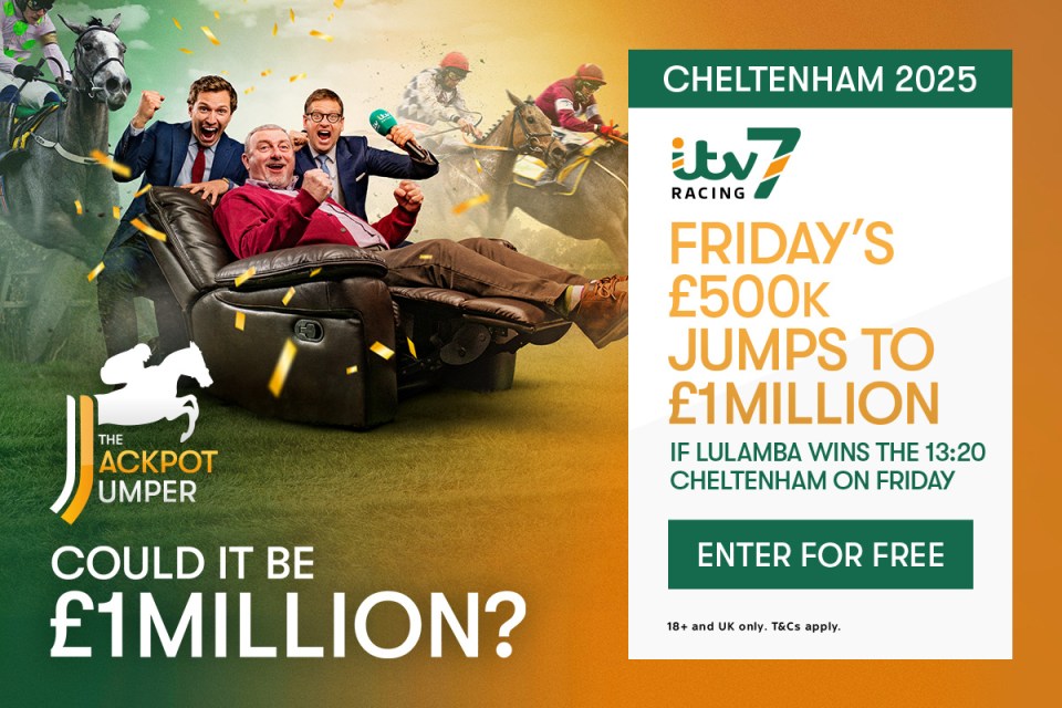 You are currently viewing ITV7: £500,000 jackpot jumps to £1MILLION if Lulamba win today’s first race