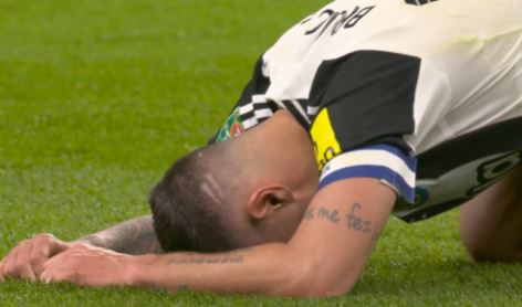 You are currently viewing Bruno Guimaraes breaks down in floods of tears immediately after historic Newcastle win