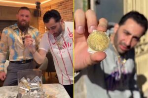 Read more about the article Conor McGregor gives away $100,000 worth of gold and silver – but fans have to find it