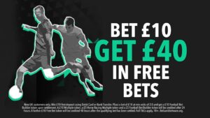 Read more about the article Premier League betting offer: Bet £10 and get £40 in free bets with SBK