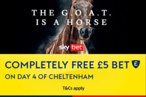 Read more about the article Cheltenham Festival betting offer: Completely free £5 bet on Day 4 with Sky Bet