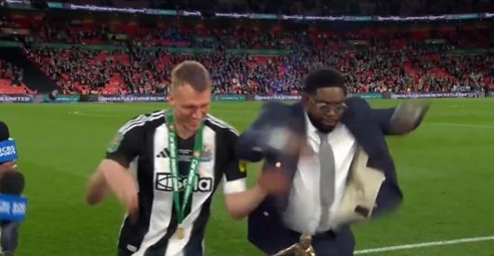 You are currently viewing Micah Richards in stitches as he does Dan Burn’s viral dance alongside Newcastle hero