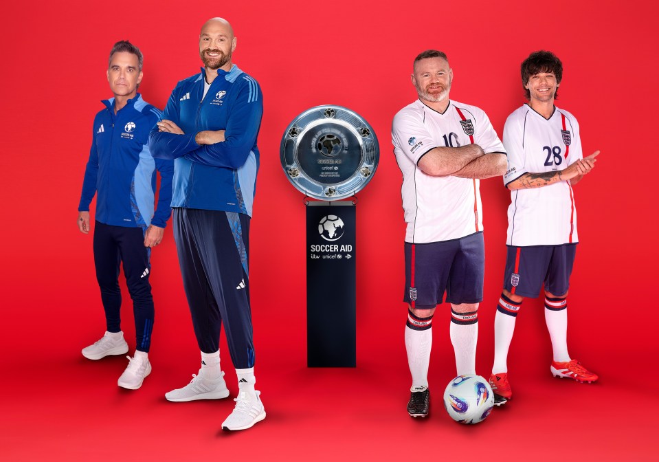 You are currently viewing ‘Taking it incredibly seriously’ – Wayne Rooney and Tyson Fury to co-manage England at Soccer Aid