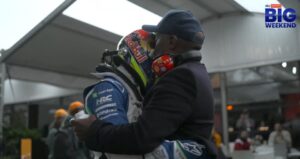 Read more about the article ‘Crying his eyes out’ – Lewis Hamilton’s father consoles rookie Isack Hadjar after debut crash in chaotic Australian Grand Prix