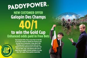 Read more about the article Cheltenham Festival: Get 40/1 for Galopin Des Champs to win the Gold Cup with Paddy Power