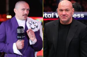 Read more about the article ‘I’d consider it’ – Oleksandr Usyk responds to Dana White’s boxing league and opens door to surprise move