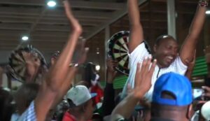 Read more about the article Darts star gets hero’s welcome by wild fans in home country after making history at Modus Super Series