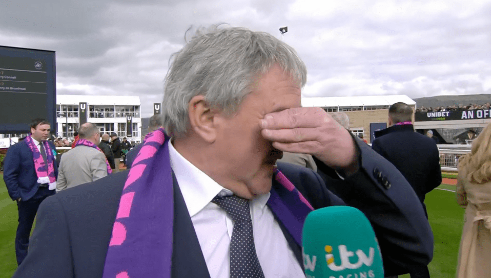 You are currently viewing ‘Dream isn’t finished yet’ – Emotional trainer and son hold back tears after Cheltenham win two weeks after cancer surgery