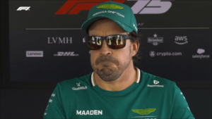 Read more about the article ‘I won’t tell you anything’ – Fernando Alonso dramatically stonewalls media in latest protest over F1 rules