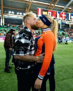 Read more about the article ‘Inspirational’ – Jake Paul posts heartwarming message to girlfriend Jutta Leerdam after World Championship feat