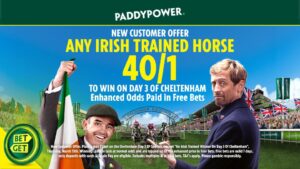 Read more about the article Cheltenham betting offer: Get 40/1 on an Irish trained horse to win on Day 3