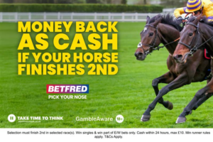 Read more about the article Cheltenham Festival: Money Back as Cash if 2nd on last race of each day on Betfred plus tips and predictions