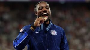 Read more about the article ‘Love to be wrong’ – Noah Lyles leaves co-hosts stunned with outrageous solution to Grand Slam Track issues