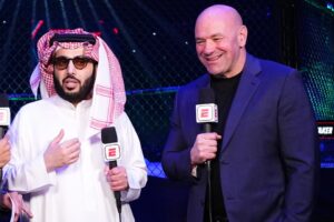 Read more about the article ‘Ruffled feathers’ – Eddie Hearn delivers honest first reaction to Dana White and Turki Alalshikh’s new boxing league