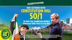 Read more about the article Cheltenham Festival offer: Get 50/1 on Constitution Hill to win Champion Hurdle on Paddy Power