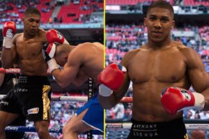 Read more about the article Anthony Joshua’s fastest ever KO left rival crumpled at his feet after trademark shot on Carl Froch vs George Groves undercard