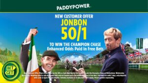 Read more about the article Cheltenham Festival offer: Get 50/1 on Jonbon to win Champion Chase on Paddy Power