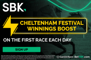 Read more about the article Cheltenham Festival 2025: Get a winning boost on 1st race each day on SBK