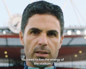 Read more about the article ‘I need you’ – Mikel Arteta breaks protocol to rally Arsenal fans before PSG game