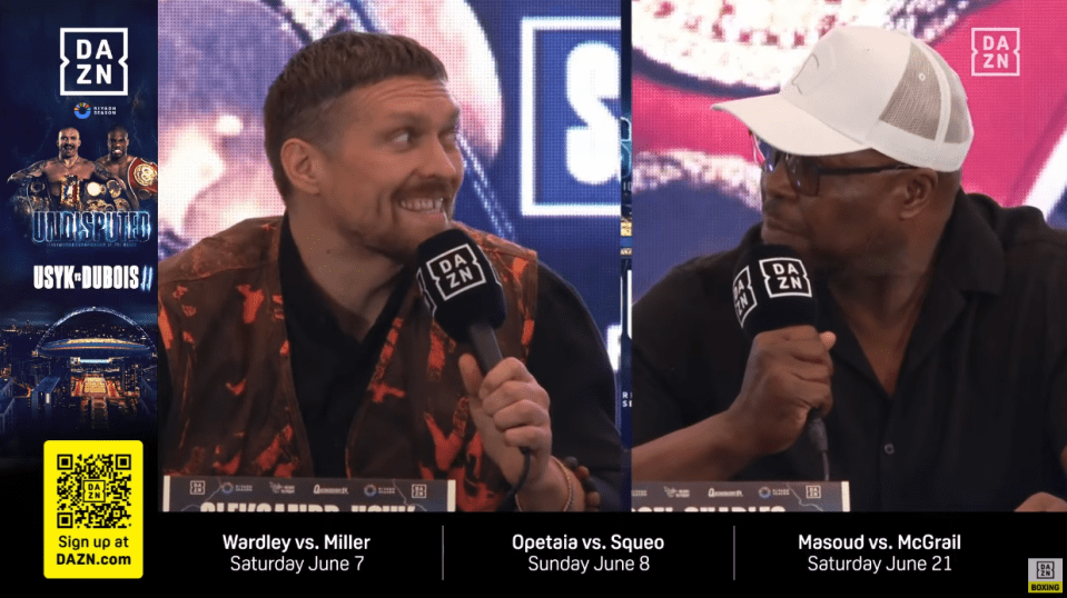 You are currently viewing Daniel Dubois’ trainer accuses Oleksandr Usyk of ‘cheating’ in scathing press conference rant: ‘You deserve an Oscar’
