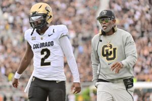Read more about the article Deion Sanders laughs at the idea of Browns selecting Shedeur and prays he’s drafted by an NFC team in unseen footage