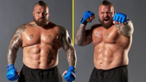 Read more about the article ‘I’m happy this way’ – Eddie Hall reveals astonishing current weight for World’s Strongest Man MMA fight vs Mariusz Pudzianowski