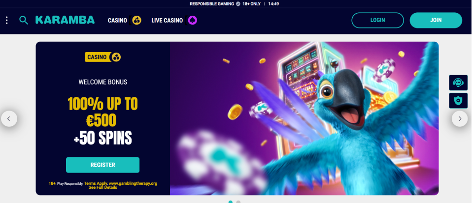 You are currently viewing Karamba casino review💰 Up to €500 + 100 free spins