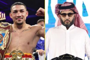 Read more about the article Teofimo Lopez gets ‘fired’ by Turki Alalshikh after social media rant with Devin Haney fight in jeopardy
