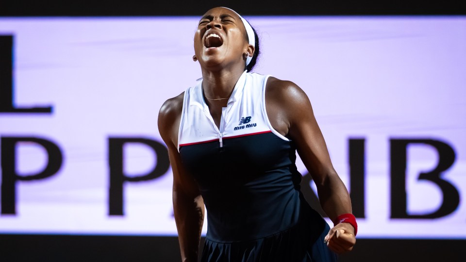 Read more about the article ‘Don’t play with me’ – Emotional Coco Gauff outlasts Qinwen Zheng and sets new career high as she reaches Italian Open final