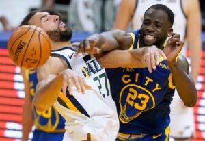 Read more about the article Fist-throwing Draymond Green and a decade-long rivalry left Rudy Gobert in tears as pair renew hostilities