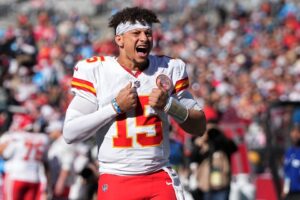 Read more about the article Patrick Mahomes offers fans triple sport challenge and follows in steps of Megan Thee Stallion and Sabrina Carpenter