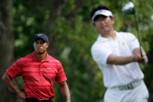 Read more about the article I’m the ‘Tiger killer’ that took down Tiger Woods to make men’s major championship golf history months after earning tour card