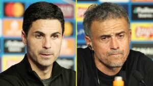 Read more about the article ‘What is he on about?’ – Mikel Arteta slammed for ‘deluded’ post-match comments that left PSG boss baffled