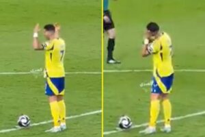 Read more about the article ‘Wake up’ – Cristiano Ronaldo vents fury at Al Nassr teammates with frustrated gesture
