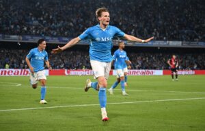 Read more about the article Scott McTominay sends Naples into meltdown with historic goal to clinch Napoli Serie A title