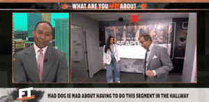 Read more about the article First Take host slams Stephen A Smith’s $100m deal after ESPN studio abandoned due to power cut