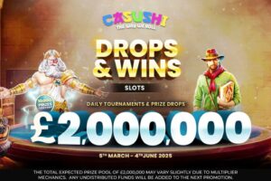 Read more about the article Casushi Drops & Wins 2025 enters final fortnight – still several tournaments to win and random prizes to claim