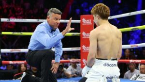 Read more about the article Brutal ringside footage shows Naoya Inoue getting dropped with vicious left hand and sent shockwaves through crowd