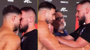 Read more about the article Tommy Fury nearly comes to blows with rival in bizarre and heated face-off