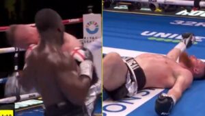 Read more about the article ‘Beast’ – Britain’s hardest-hitting boxer sends rival’s head bouncing off canvas with ferocious KO