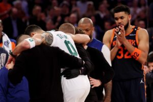 Read more about the article ‘Worst come true’ – Dave Portnoy laments visibly distraught Jayson Tatum crying while being carted off in wheelchair