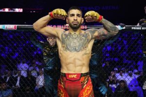 Read more about the article ‘Coward’ – Ilia Topuria fires back at UFC champion Islam Makhachev after ‘nobody’ admission