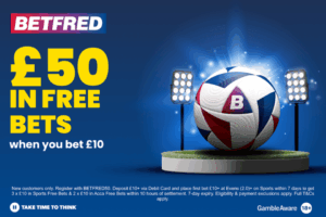 Read more about the article Bodo/Glimt v Tottenham betting offer: Bet £10 and get £50 in free bets with Betfred