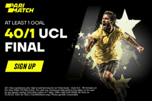 Read more about the article Champions League final betting offer: Get 40/1 on a goal to be scored with Parimatch