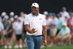 Read more about the article ‘Insane break’ – PGA Championship leader who grew up practising with rocks and brooms saved by ridiculous fluke