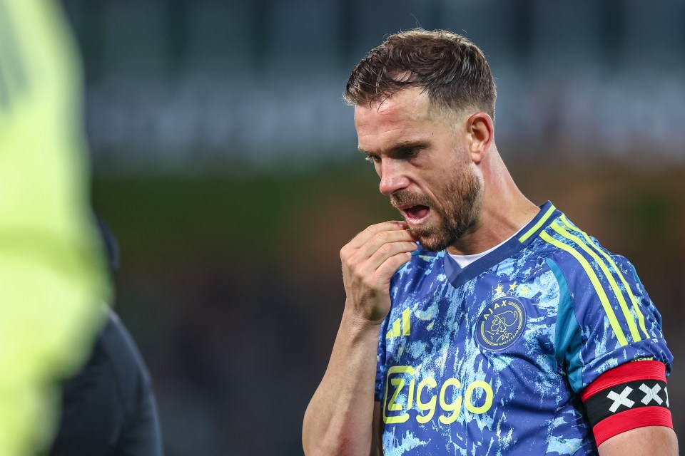 You are currently viewing Jordan Henderson’s Ajax concede in 99th minute to blow huge lead as title sickeningly slips away
